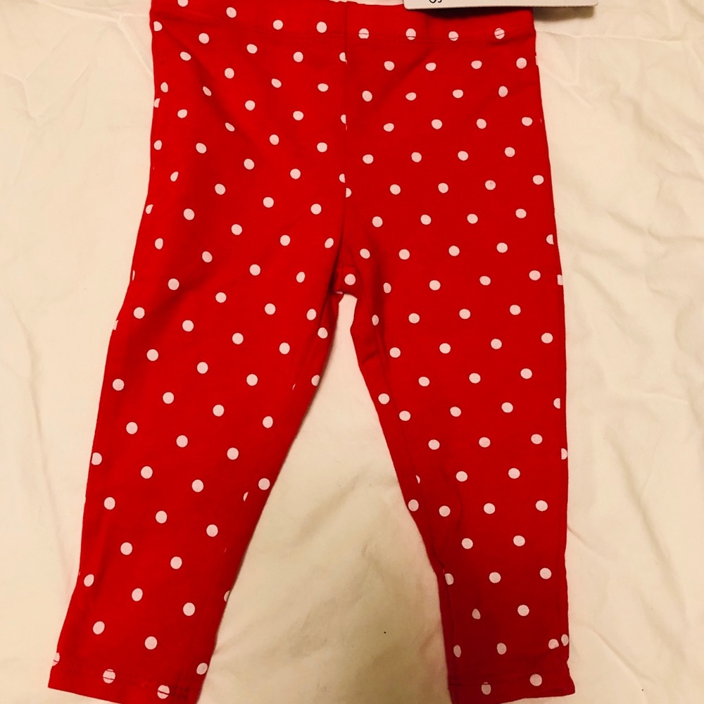 Baby girl polka dot leggings